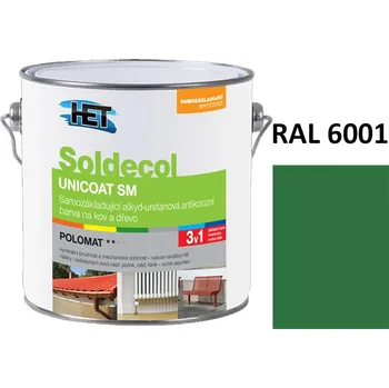 univerzální barva Soldecol UNICOAT SM 2,5 L RAL 6001