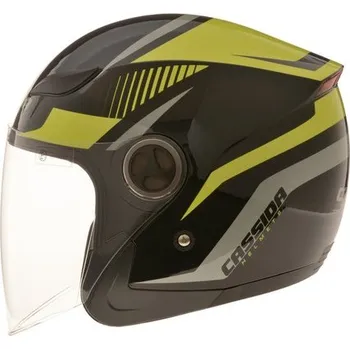 Helma na motorku Cassida Reflex černá/žlutá