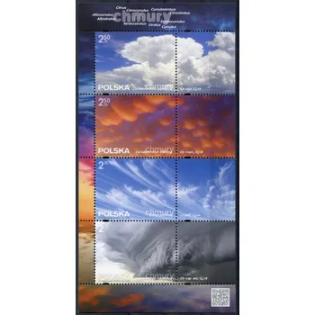 Poštovní známka Poczta Polska (2016) MiNr. 4841 - 4844 **- 2 x 2 + 2,5 Zl - Polsko BLOCK 252 - mraky