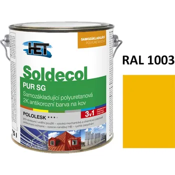 barva na kov Soldecol PUR SG 2,5 L RAL 1003