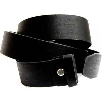 Opasek eko kožený opasek bez přezky černý