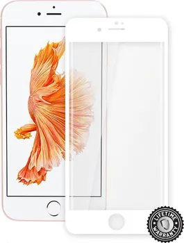 Screenshield™ Apple iPhone 7 Tempered Glass protection display (full COVER WHITE metalic frame)