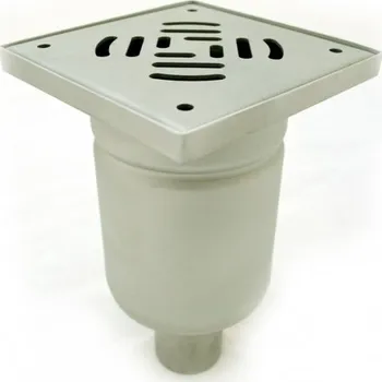 Kanalizační potrubí Kanalizační vpusť, dolní KSDmini 150 - odtok 50 (Průmyslová odpadní mřížka 150mmx150mm)