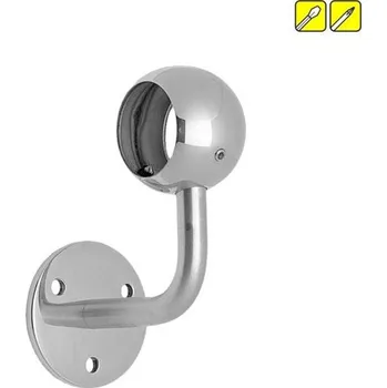 Zábradlí Feldmann Nerezový držák kulatého madla zábradlí pr.42,4 mm 50240-240 brus, na zeď