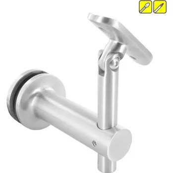 Zábradlí Feldmann Nerezový držák kulatého madla zábradlí pr.42,4 mm 50353-240 brus, na sklo, flexi