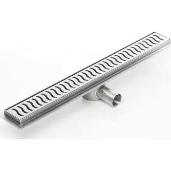 Sprchový odvodňovací žlab KNF s přírubou (nerezový sifon) (Nerezové odvodnění - nejnižší na trhu. Použití v místech s velmi malým manipulačním prostorem.)