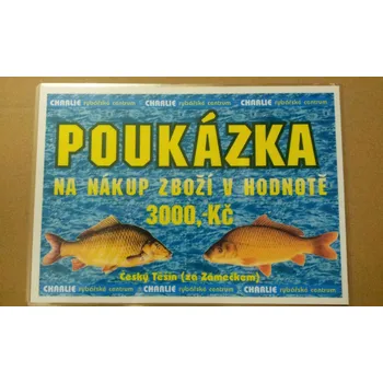 Dárková krabička Charlie Dárkový poukaz na 3000kč