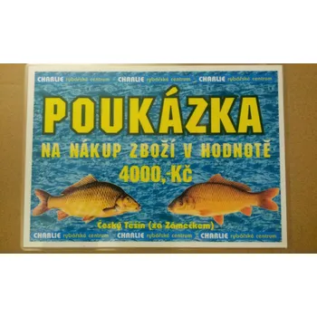 Dárková krabička Charlie Dárkový poukaz na 4000kč