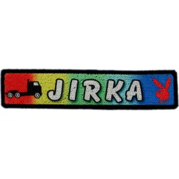 SPZ jmenovka - nášivka 004 (Nášivka velikosti 9,5 x 2 cm)