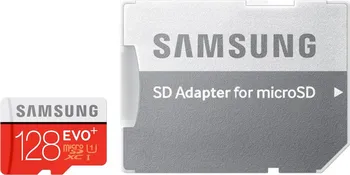 Paměťová karta Samsung Evo Plus microSDXC 128 GB + SD adaptér (MB-MC128GA/EU)