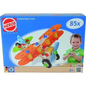 Dřevěná hračka Simba HEROS Constructor Letadlo 85 dílů