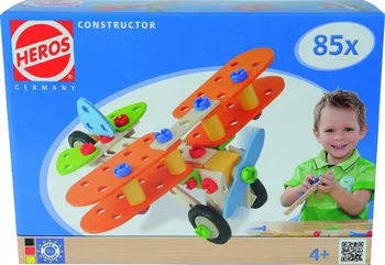 Dřevěná hračka Simba HEROS Constructor Letadlo 85 dílů