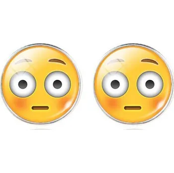 Náušnice Sperky-image.cz Dětské náušnice smajlik - vykulené oči, 10mm, puzeta