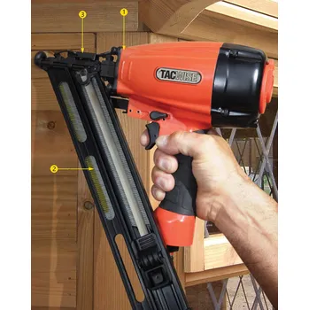 Sponkovačka TACWISE-sponkovačky TACWISE GDA64V pneumatická hřebíkovačka (bradovačka)na typ spony DA šikmé 1,8x32-64mm