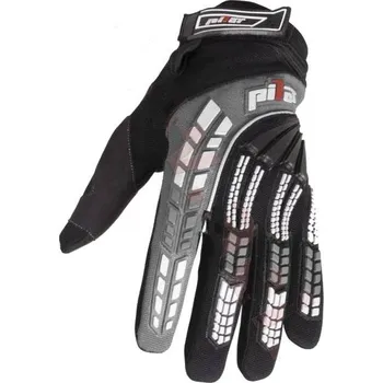 Moto rukavice Dětské moto rukavice Pilot šedo-černé