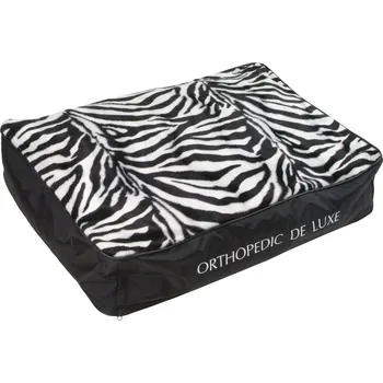 I love pets De Luxe matrace ortopedická 70 x 50 cm, černá, zebra