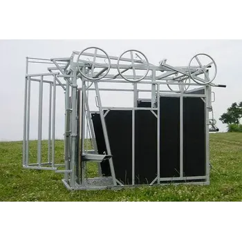 Paznehtářská klec pro masný skot včetně záchytného koše