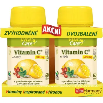 VitaHarmony Vitamín C se šípky 500 mg 2x 60 tbl.
