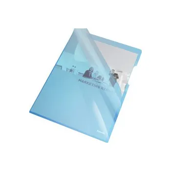 Zakládací obal A4 silný barevný - tvar L / modrá 25 ks