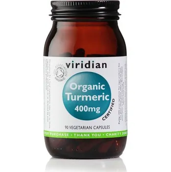 Přírodní produkt Viridian Organic Turmeric 400 mg 90 cps.