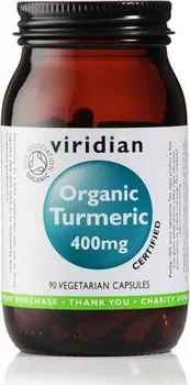 Přírodní produkt Viridian Organic Turmeric 400 mg 90 cps.