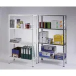 Univerzální policový regál 4 police - zinkovaný 50 kg/pol