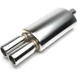 TA Technix sportovní nerezový tlumič výfuku - dvojitá kulatá koncovka, průměr 2x76mm