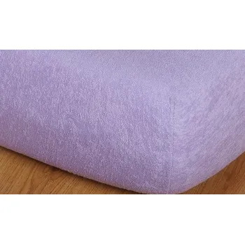 Prostěradlo froté 220g 90x200 cm fialová