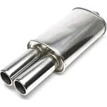 TA Technix sportovní nerezový tlumič výfuku - dvojitá kulatá koncovka, 2x76mm