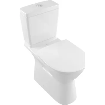 Klozet O.novo - kombi klozet Vita stojící, DirectFlush otevřený okruh, vodorovný odpad, bez nádržky a sedátka 4620R001