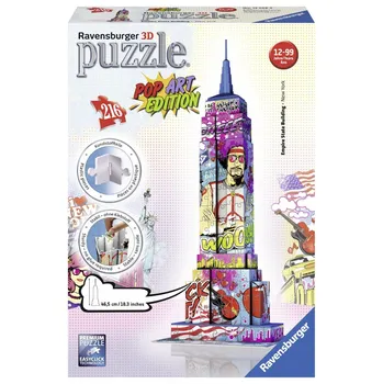 3D puzzle Ravensburger Pop Art 3D Empire State Building 216 dílků