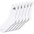 Pánské ponožky adidas 3S Performance Crew 6Pp bílé