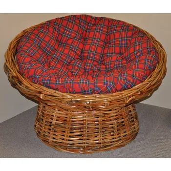 Papasan Axin Trading2 Ratanový papasan Abaka polstr červený