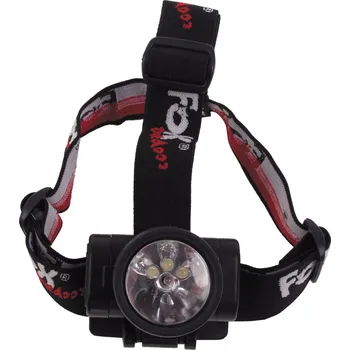 Svítilna Čelovka 3 x LED 1 x kryptonová žárovka vodotěsná sklopná černá