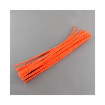 Materiál na výrobu šperku Chlupatý drátek oranžový