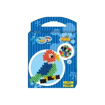 Dětské navlékací korálky Dárkový box Papoušek - MAXI