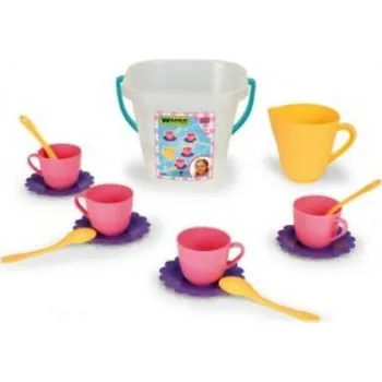 Hra na obchod Wader Party world kyblík na piknik s nádobím 14 ks