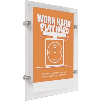 Kancelářský nábytek Distanční tabulka A4 - Stříbrná mat