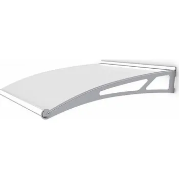 Stříška nad vchodové dveře Prodlužovací modul Polymer Lightline L 816 x 950mm mléčná