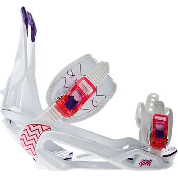 Salomon Spell Ladies Bindings White M Vázání na snowboard Salomon Spell Ladies Bindings White M