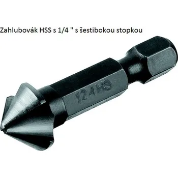 Vrták Zahlubovák HSS s šestibokou stopkou Ø 12,4 mm