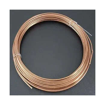 Materiál na výrobu šperku Alu drátek lososový 1,0mm (3m)