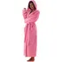Dámský župan Vestis Siena dlouhý župan s kapucí růžový