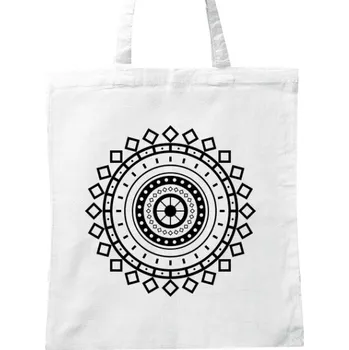 BIO plátěná taška s potiskem Mandala 6