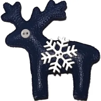 Brož Brož koženková - Jelen VLOČKA tm. modrý