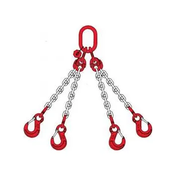 Upínací popruh Vázací řetěz 4-hák pr.13mm,L=3m