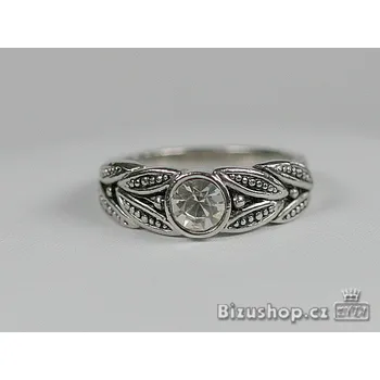 Prsten Prsten gravírovaný , zirkon kámen 7979