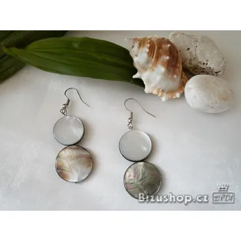 Náušnice Náušnice visací přírodní perleť 2679