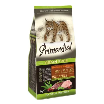 Krmivo pro kočku Primordial Grain Free Cat Adult Duck & Turkey