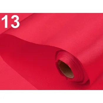 Vánoční dekorace Saténová role - růžovo-červená - 36 cm/ 9 m